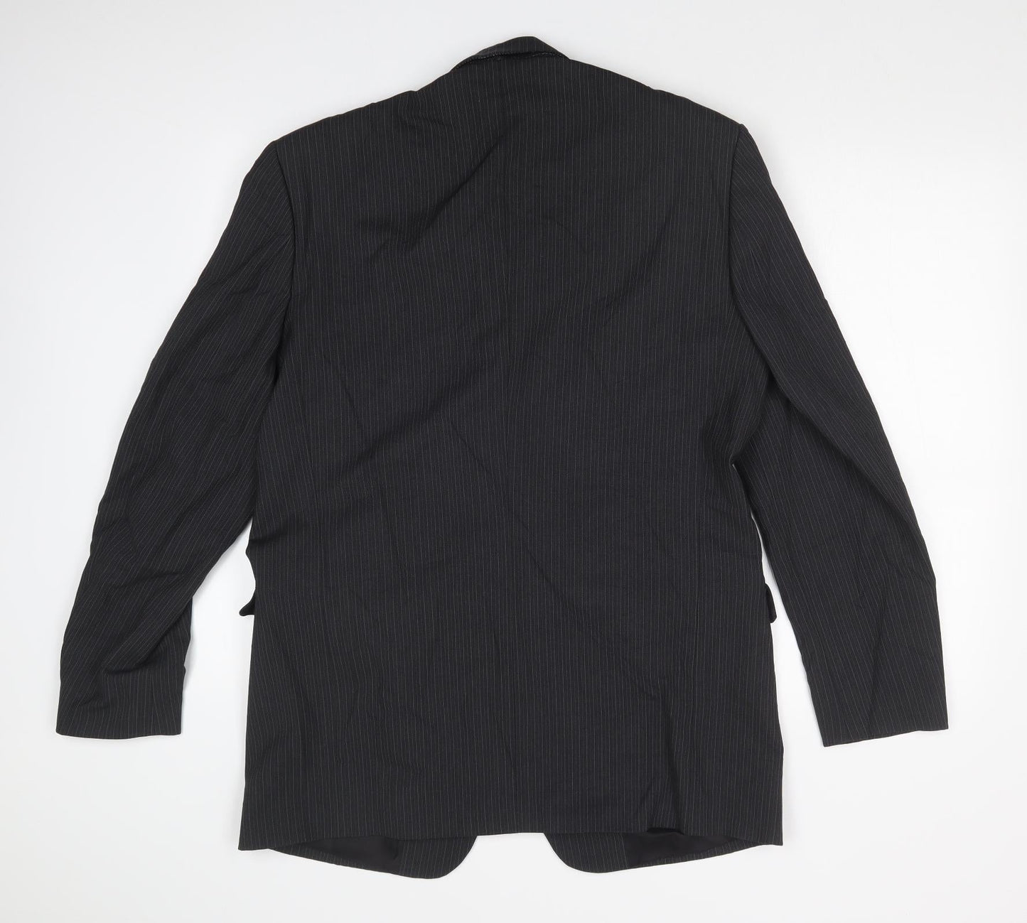 NEXT Mens Grey Striped  Jacket Suit Jacket Size 40