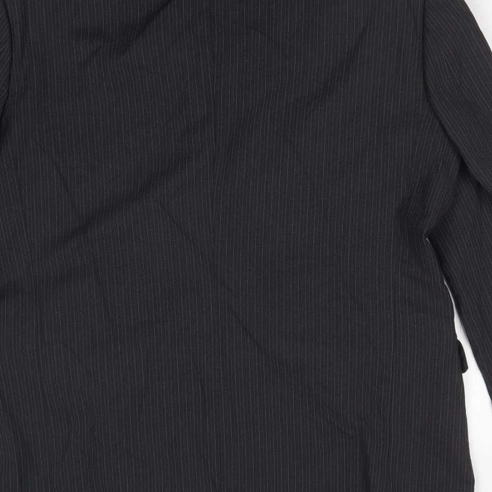 NEXT Mens Grey Striped  Jacket Suit Jacket Size 40
