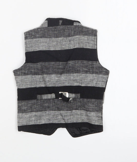 BLAZO Boys Multicoloured Striped  Jacket Waistcoat Size 4 Years