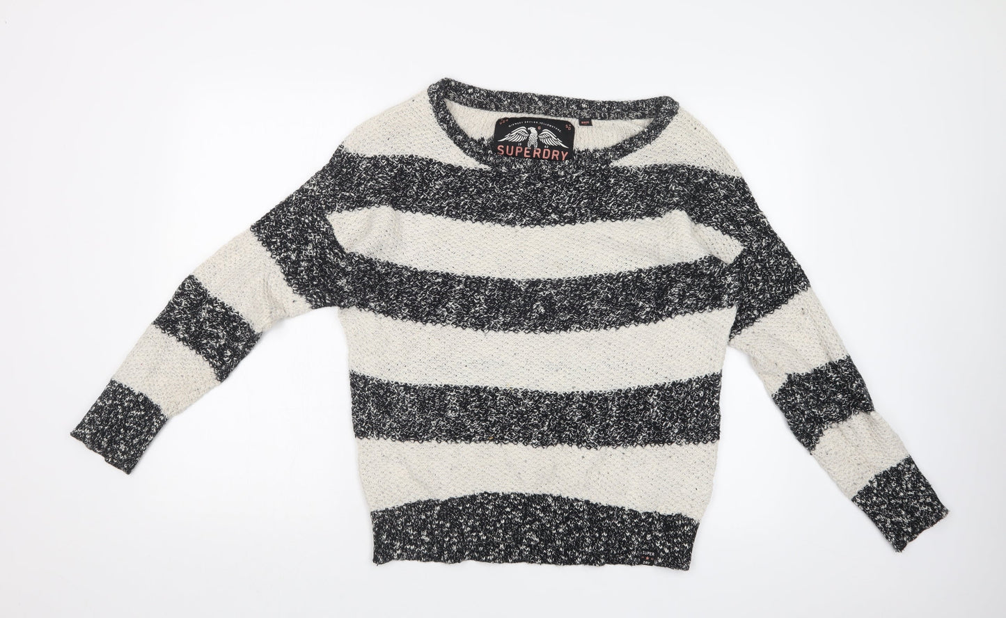SUPDERDRY Womens Multicoloured Striped  Pullover Sweatshirt