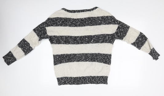 SUPDERDRY Womens Multicoloured Striped  Pullover Sweatshirt
