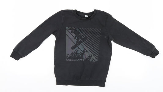 TU Girls Black   Pullover Jumper Size 6 Years