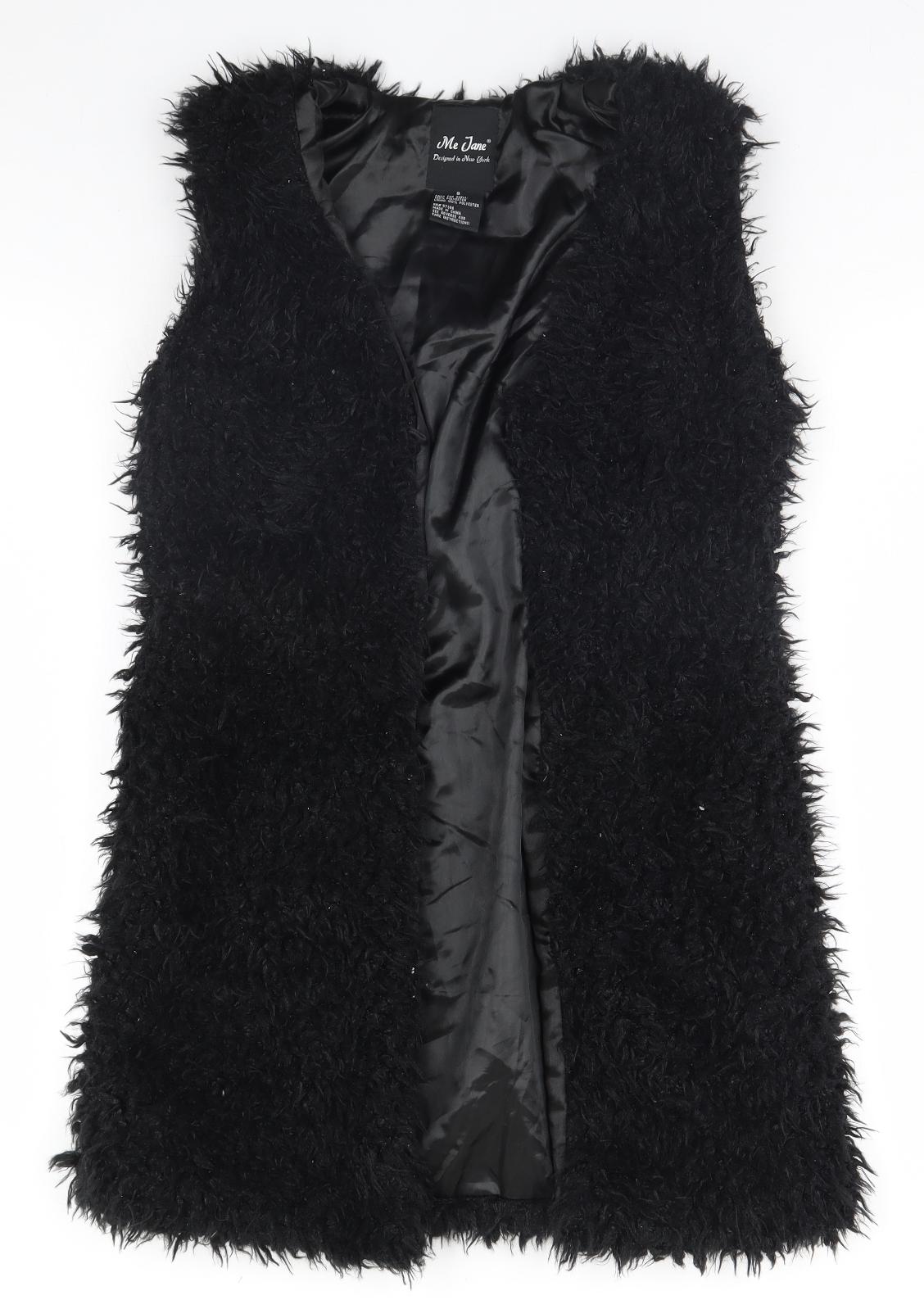 Me Jane Womens Black   Overcoat Jacket Size S