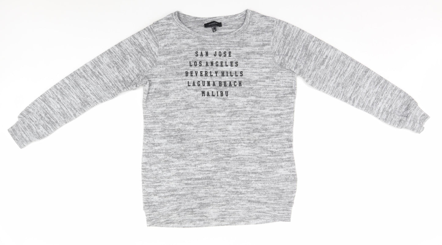 Atmosphere Womens Grey   Pullover Jumper Size 10