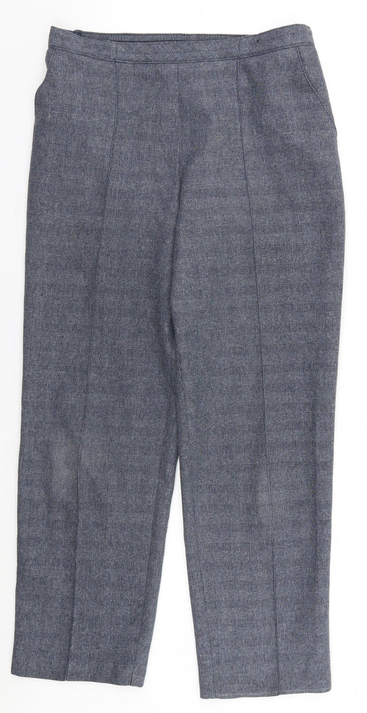 Marks and Spencer Womens Blue   Trousers  Size 10 L26 in