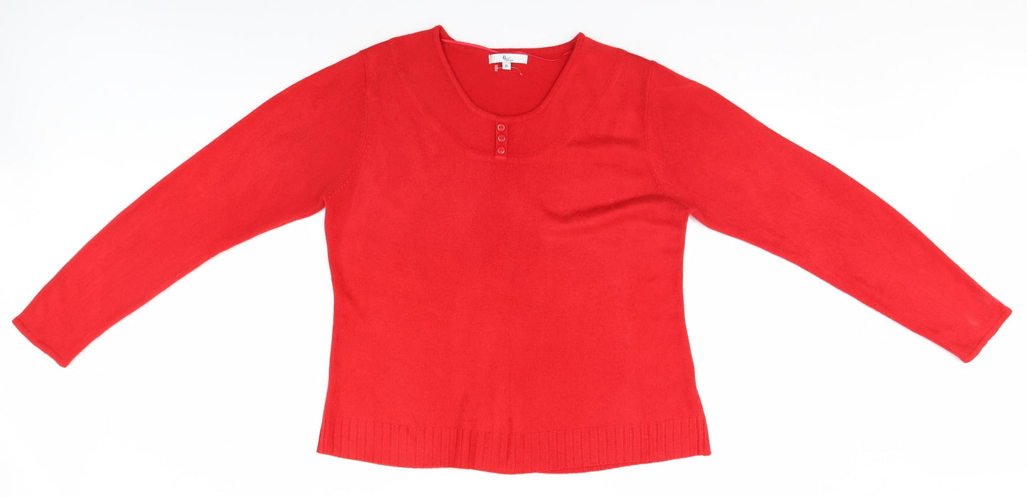 Kliss Mens Red   Pullover Jumper Size XL