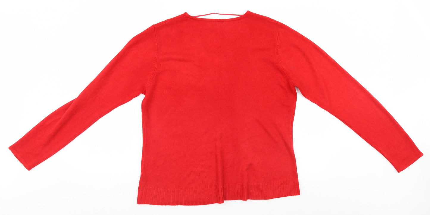 Kliss Mens Red   Pullover Jumper Size XL