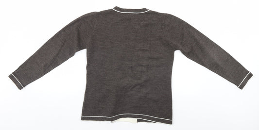 casamia Mens Brown   Pullover Jumper Size S