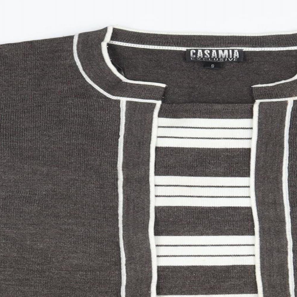 casamia Mens Brown   Pullover Jumper Size S