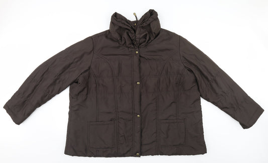 Preworn Womens Brown   Parka Coat