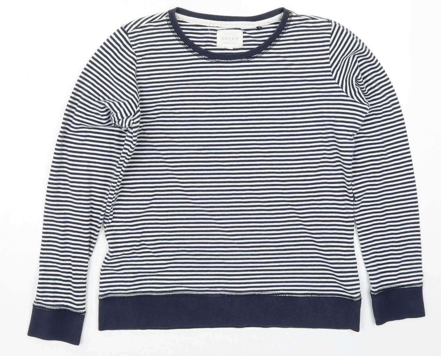 NEXT Womens Blue Striped  Top Pyjama Top Size XS