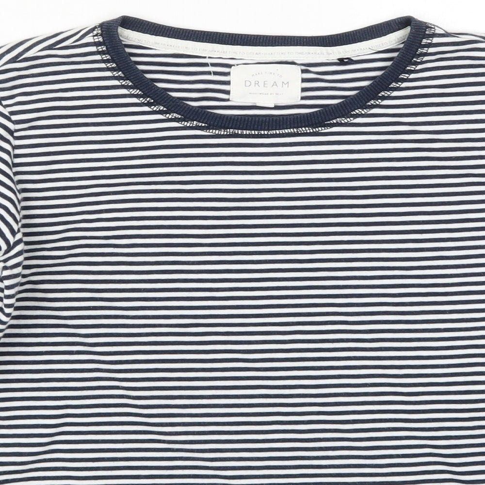 NEXT Womens Blue Striped  Top Pyjama Top Size XS
