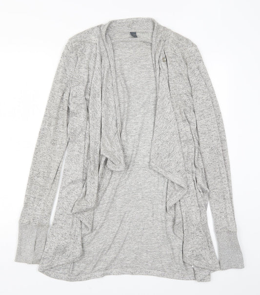 AnyBody Womens Grey  Rayon Cardigan Jumper Size S