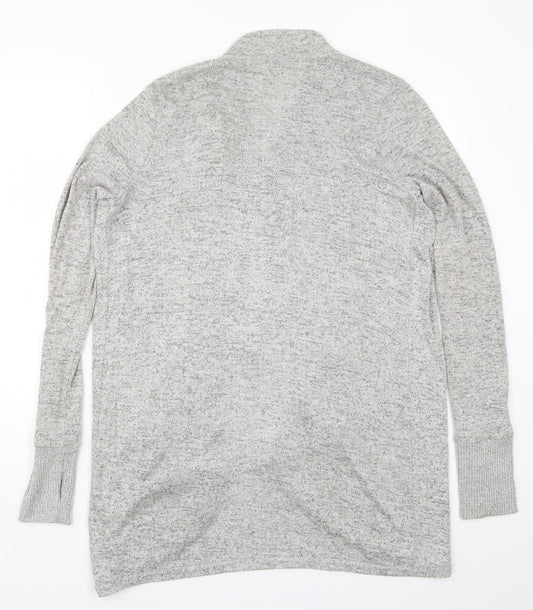AnyBody Womens Grey  Rayon Cardigan Jumper Size S
