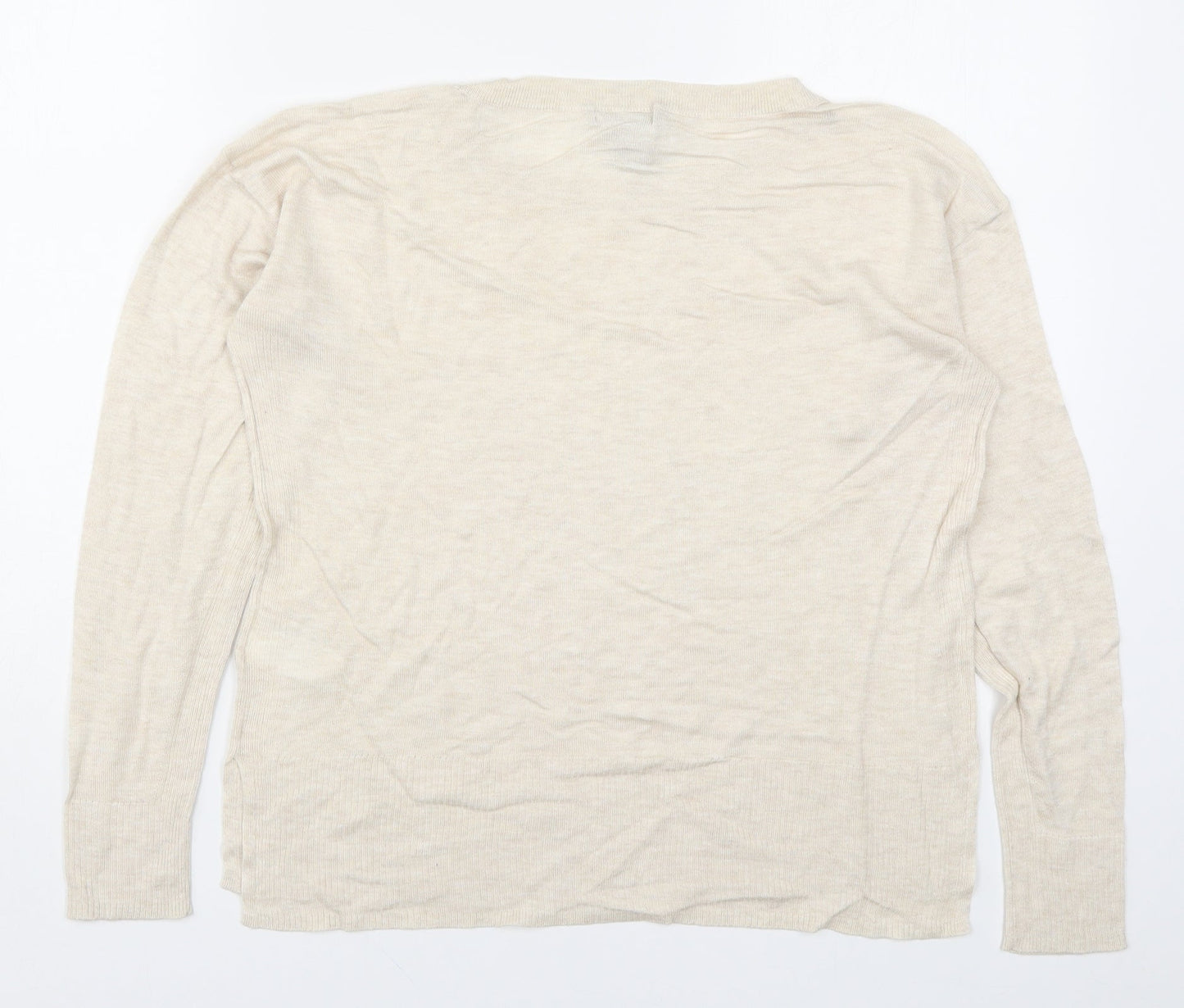 H&M Mens Beige    Button-Up Size S