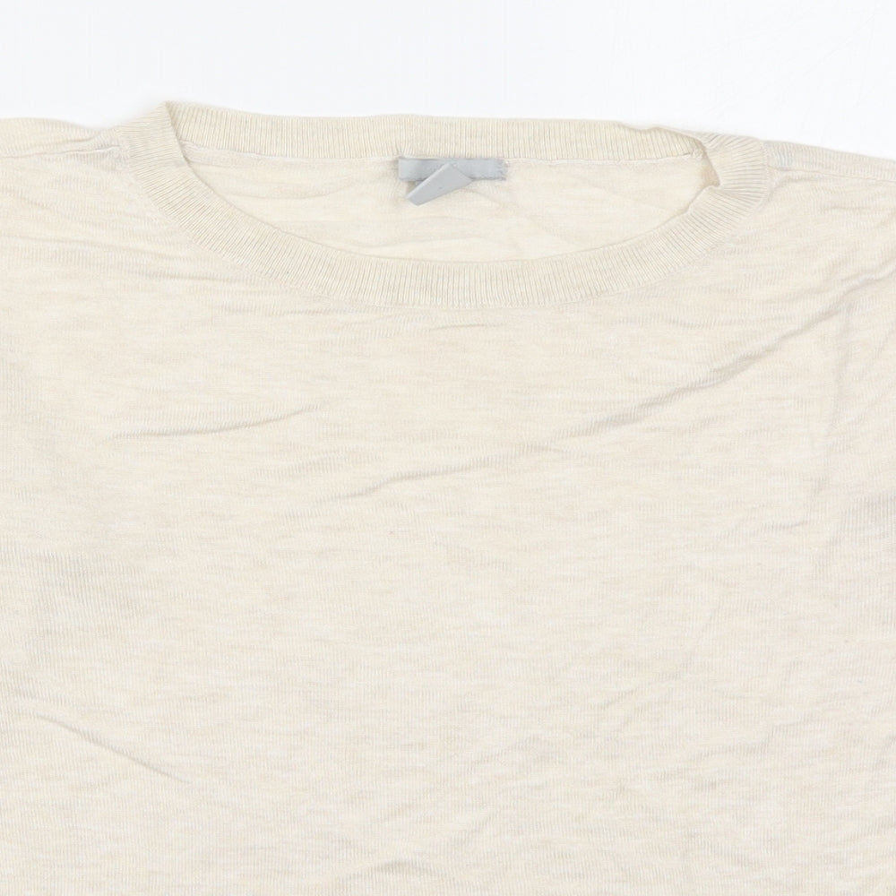 H&M Mens Beige    Button-Up Size S