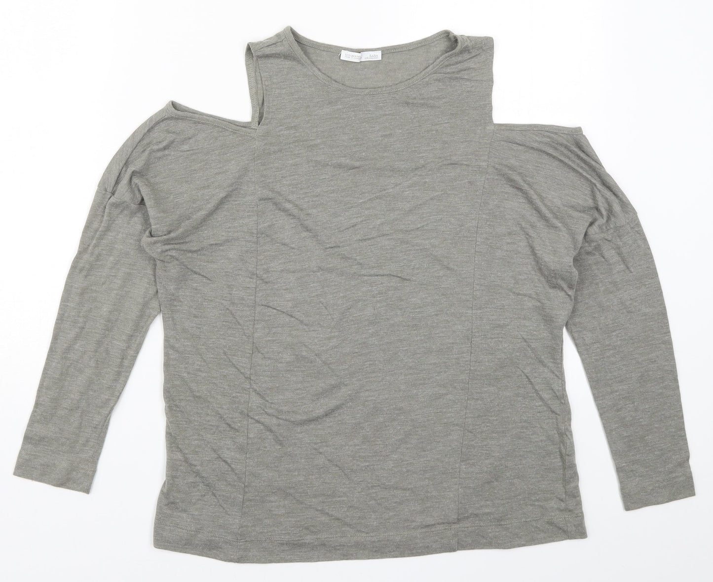 Zara Womens Grey   Basic T-Shirt Size S