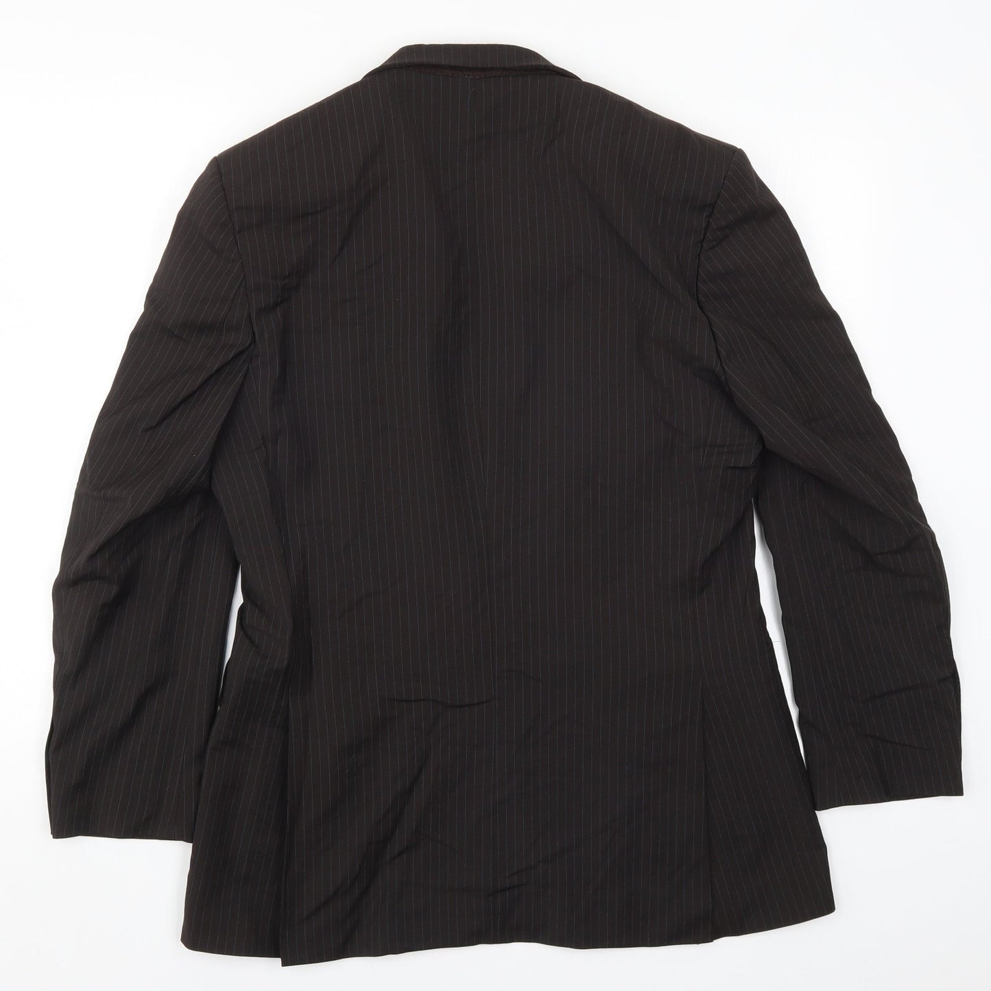 Karl Jackson Mens Brown Striped  Jacket Suit Jacket Size 38