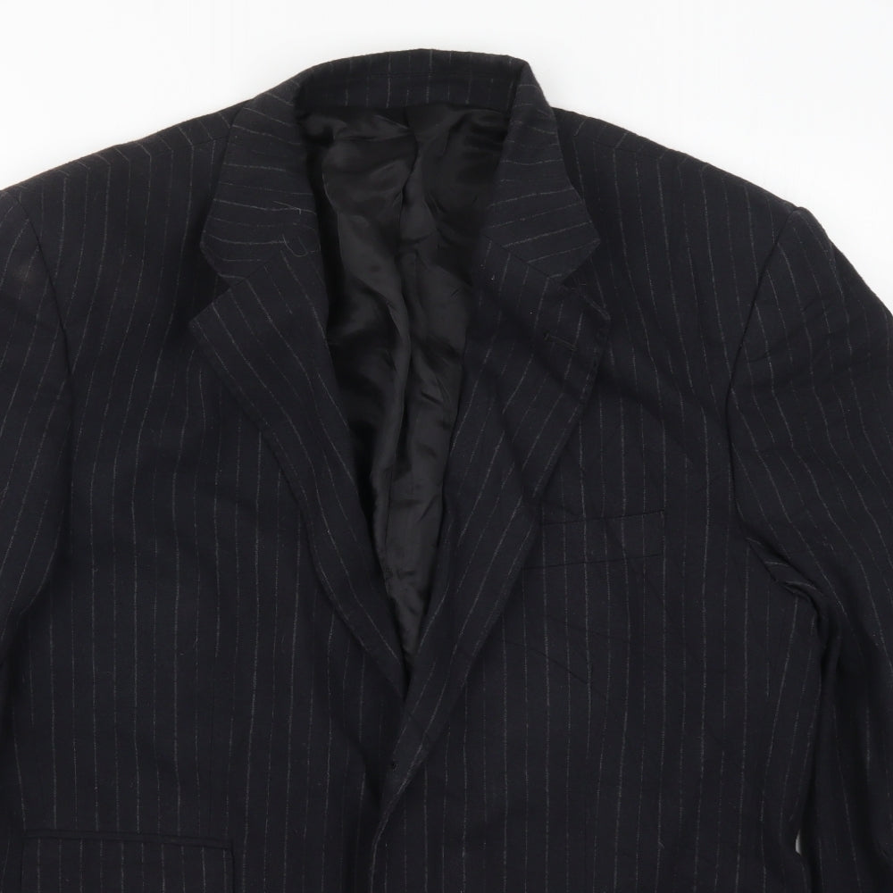 Taylor & Reece Mens Beige Striped  Jacket Suit Jacket Size L
