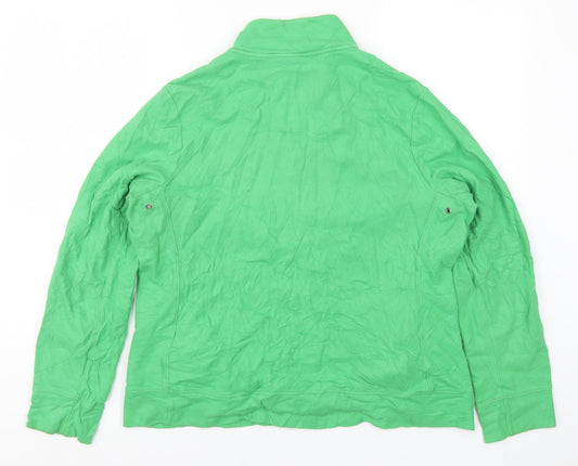 Croft & Barrow Womens Green   Basic T-Shirt Size L