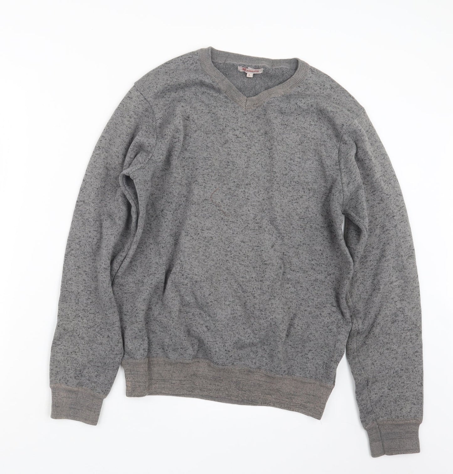 essentiel Mens Grey   Pullover Jumper Size L