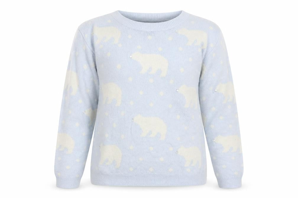 New Look Womens Blue  Knit Pullover Jumper Size 12