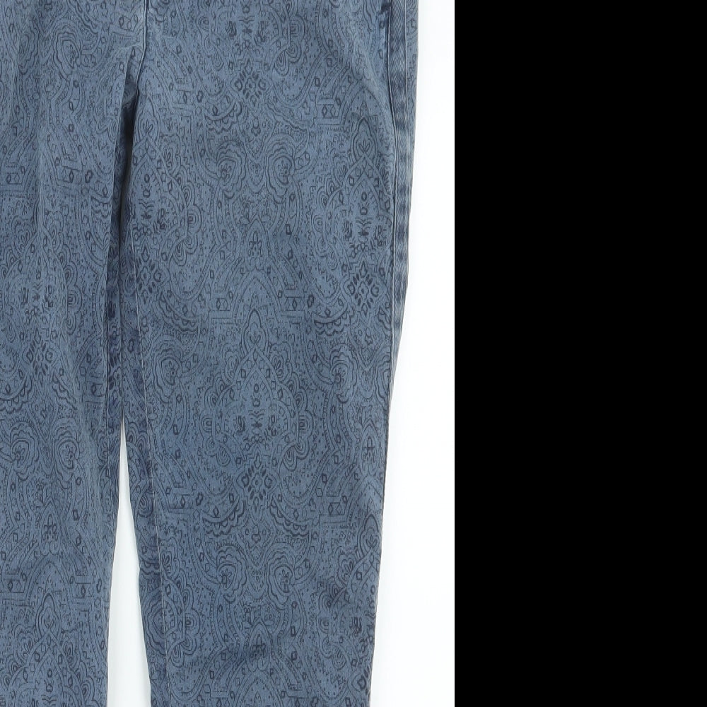 Gap Womens Blue Geometric  Chino Trousers Size 29 in L26.5 in