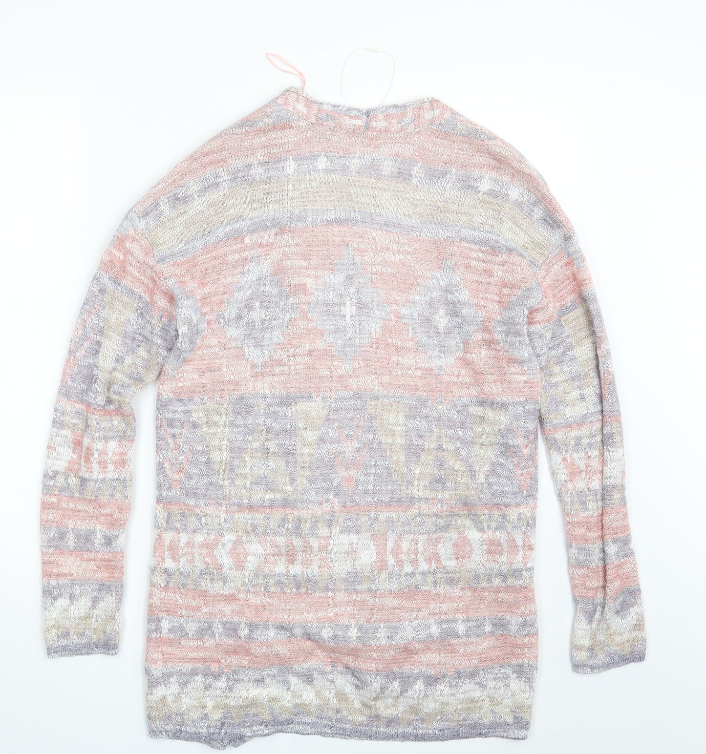 Spirit Womens Multicoloured Argyle/Diamond  Wrap Jumper Size S