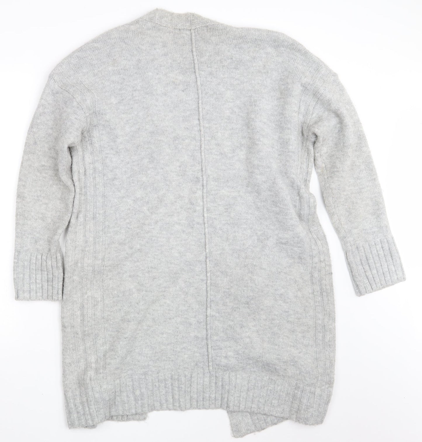 M&S Womens Grey   Wrap Jumper Size S