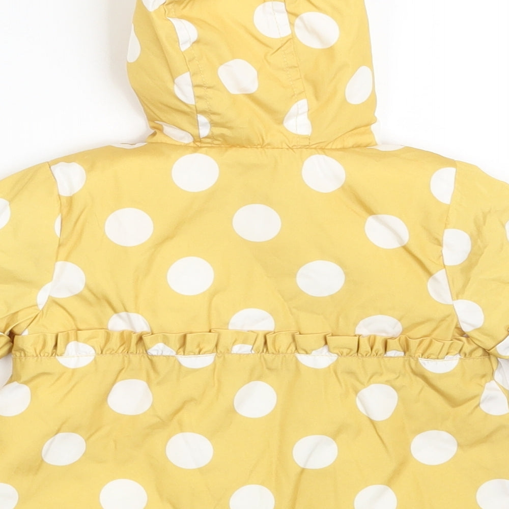 Nutmeg Girls Yellow Polka Dot  Jacket Coat Size 0-3 Months