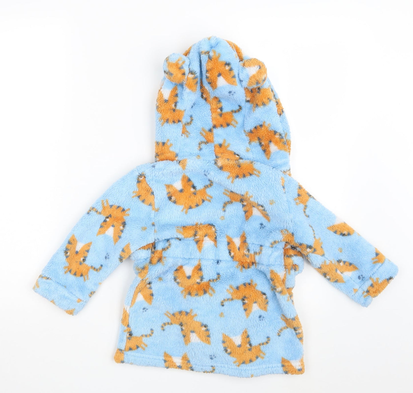 Studio Baby Blue Animal Print  Babydoll Robe Size 12-18 Months