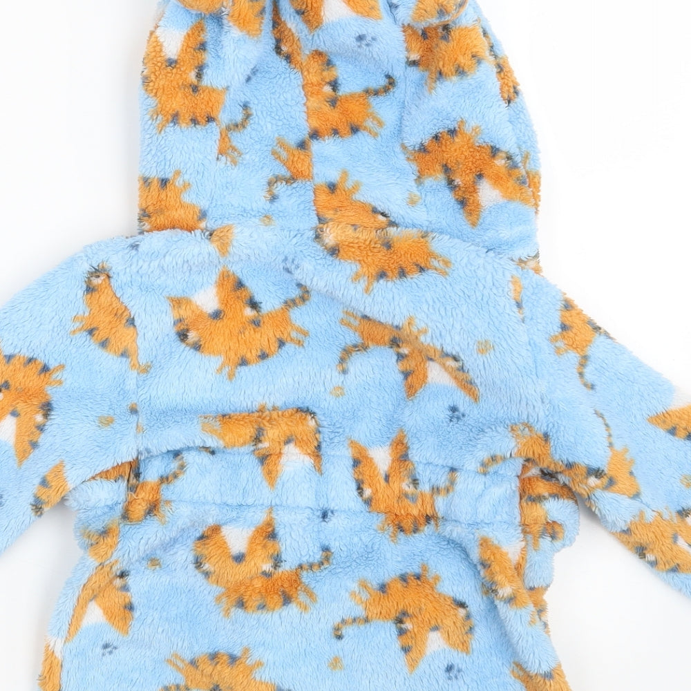 Studio Baby Blue Animal Print  Babydoll Robe Size 12-18 Months