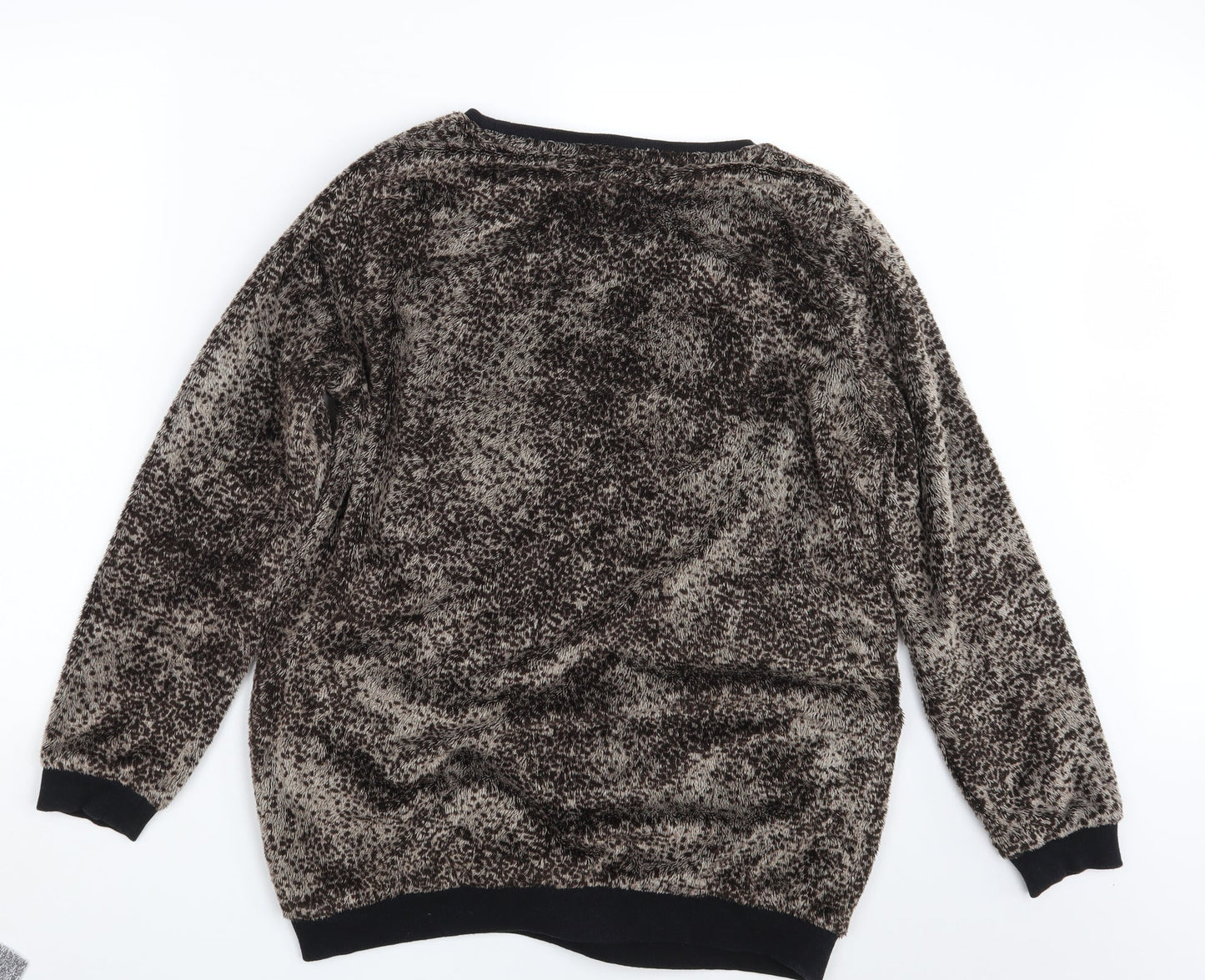 NEXT Womens Brown Animal Print  Pullover Jumper Size 14