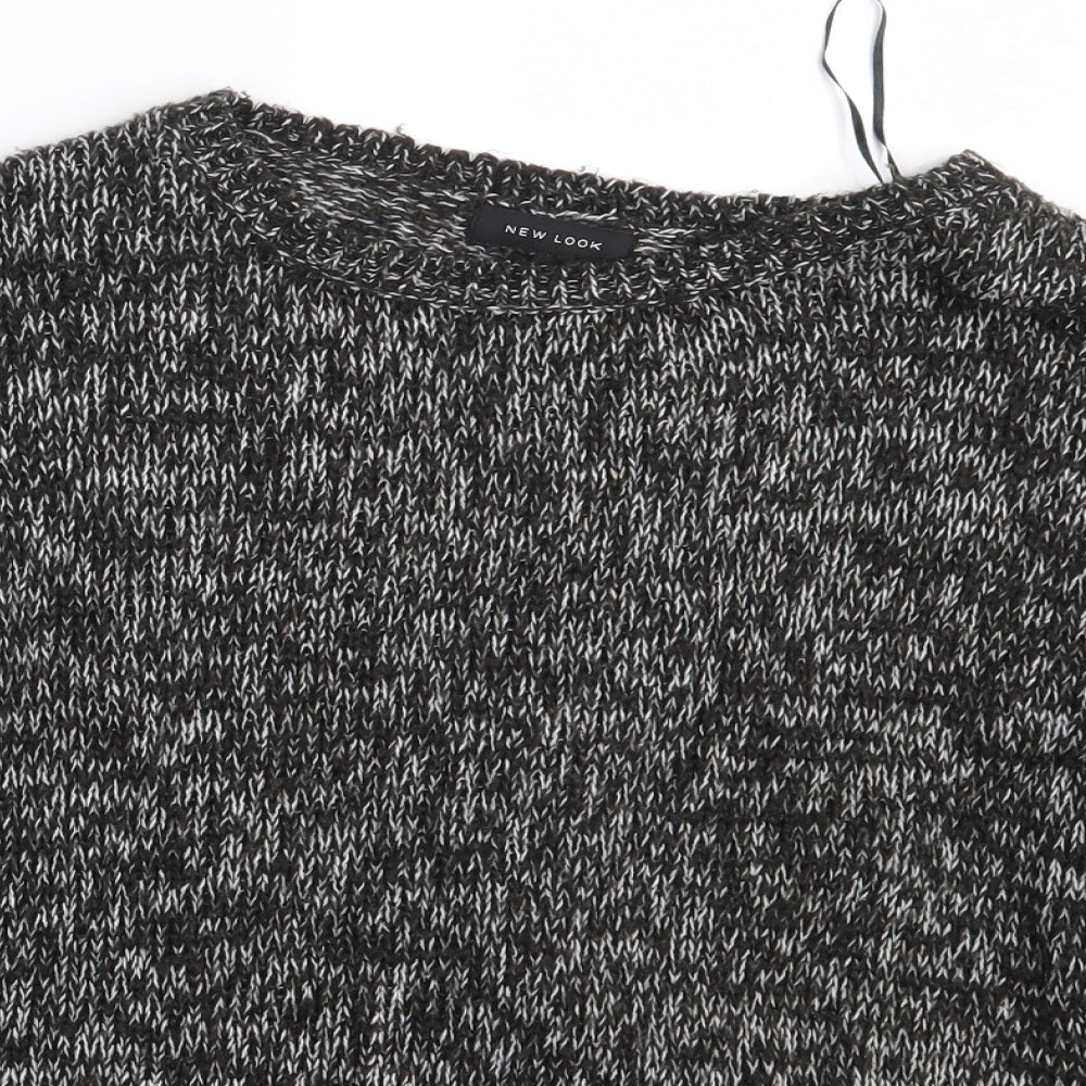 New Look Womens Black  Knit Pullover Jumper Size M