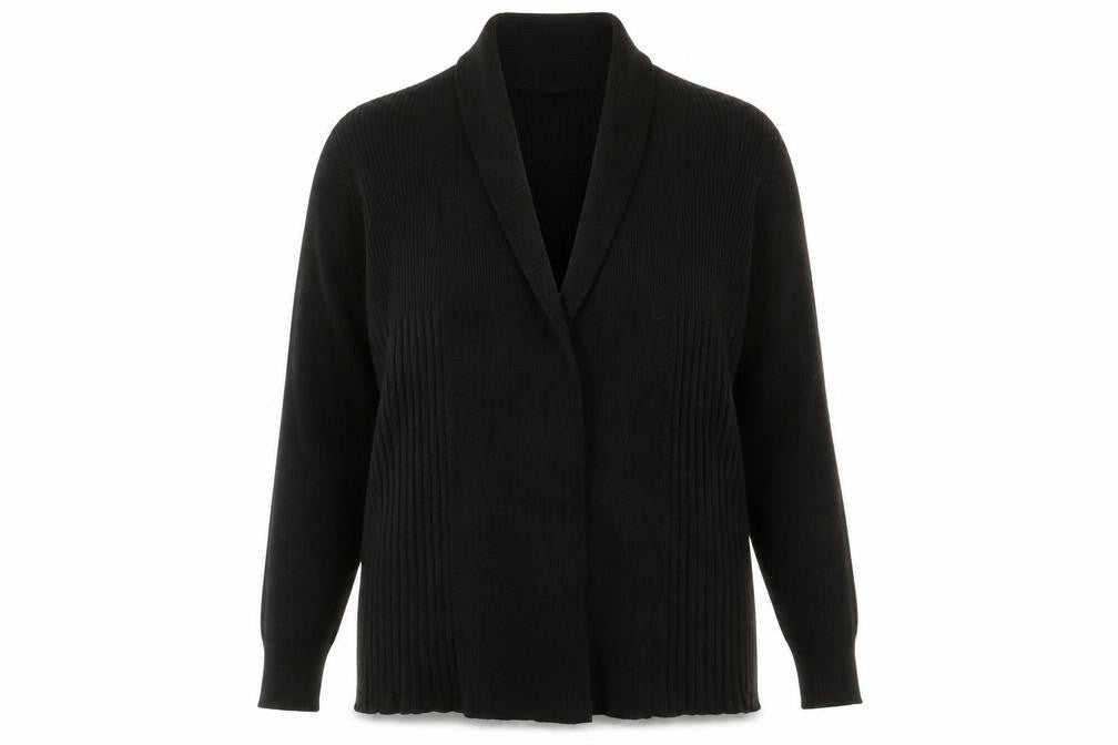 BHS Womens Black  Knit Wrap Jumper Size 12
