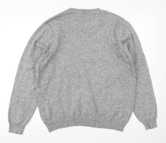 M&S Collection Mens Grey  Knit Pullover Jumper Size M
