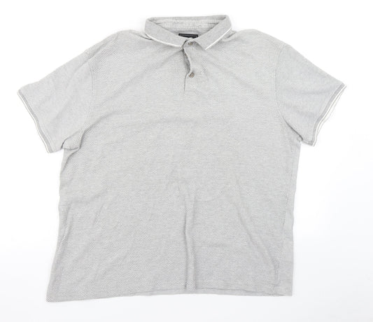 Peacocks Mens Grey    Polo Size XL