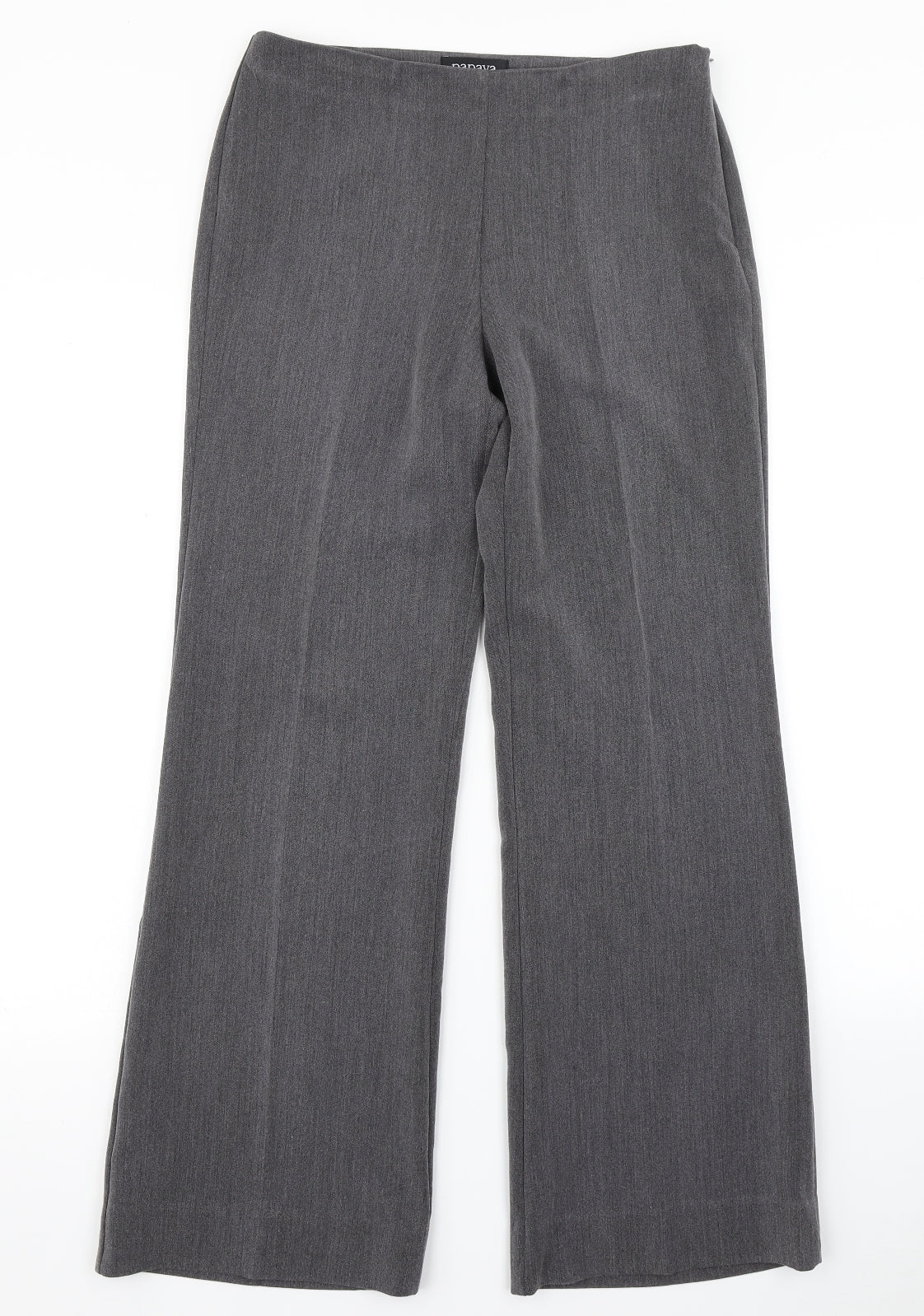 Papaya Womens Grey   Dress Pants Trousers Size 10 L28 in