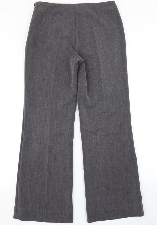 Papaya Womens Grey   Dress Pants Trousers Size 10 L28 in