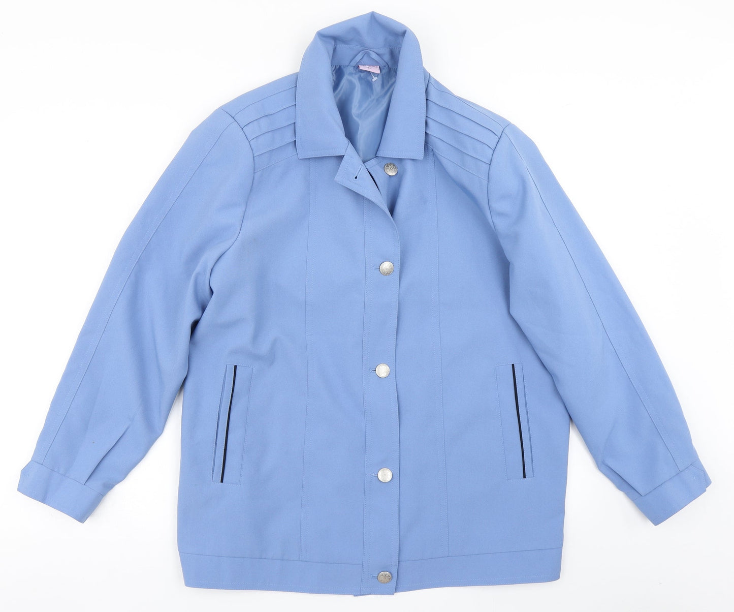 Amalina Womens Blue   Overcoat Coat Size 16