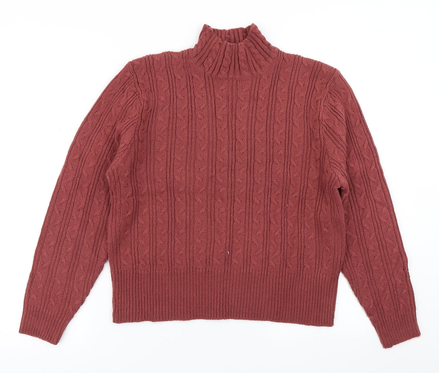 Joie de Vivre Womens Brown  Knit Pullover Jumper Size M