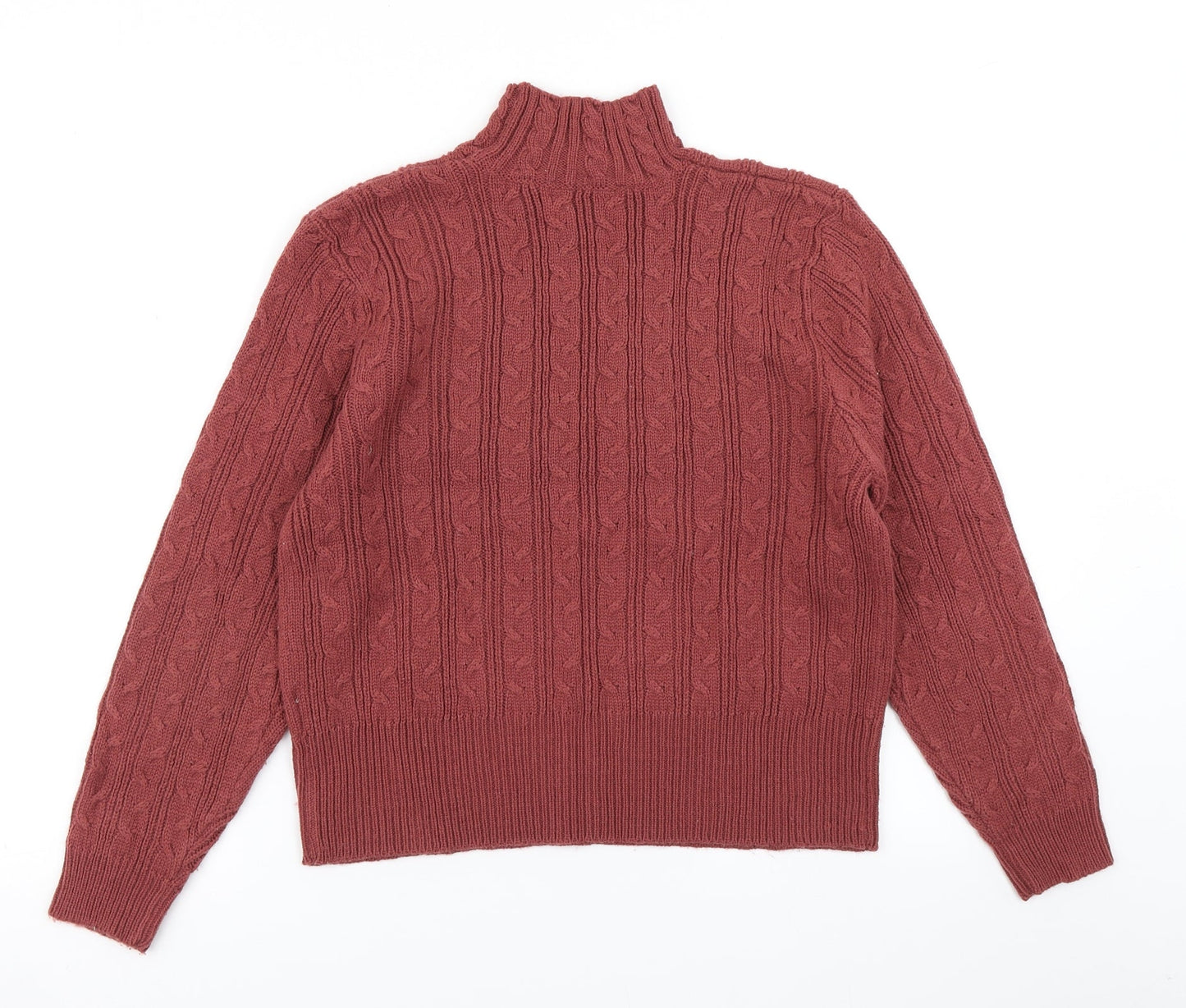 Joie de Vivre Womens Brown  Knit Pullover Jumper Size M