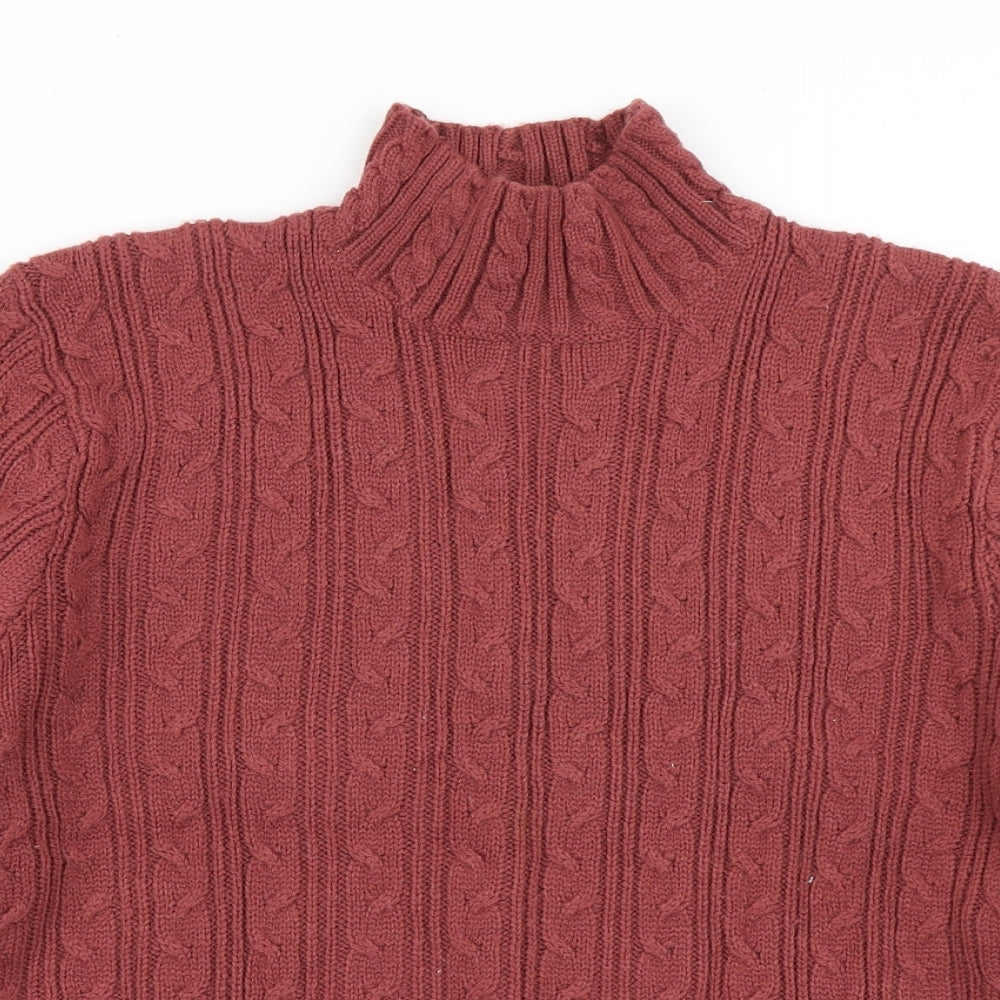 Joie de Vivre Womens Brown  Knit Pullover Jumper Size M