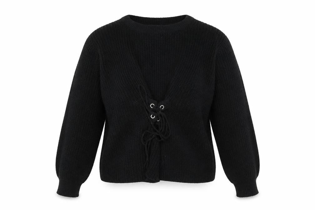 Primark Womens Black  Knit Pullover Jumper Size 14