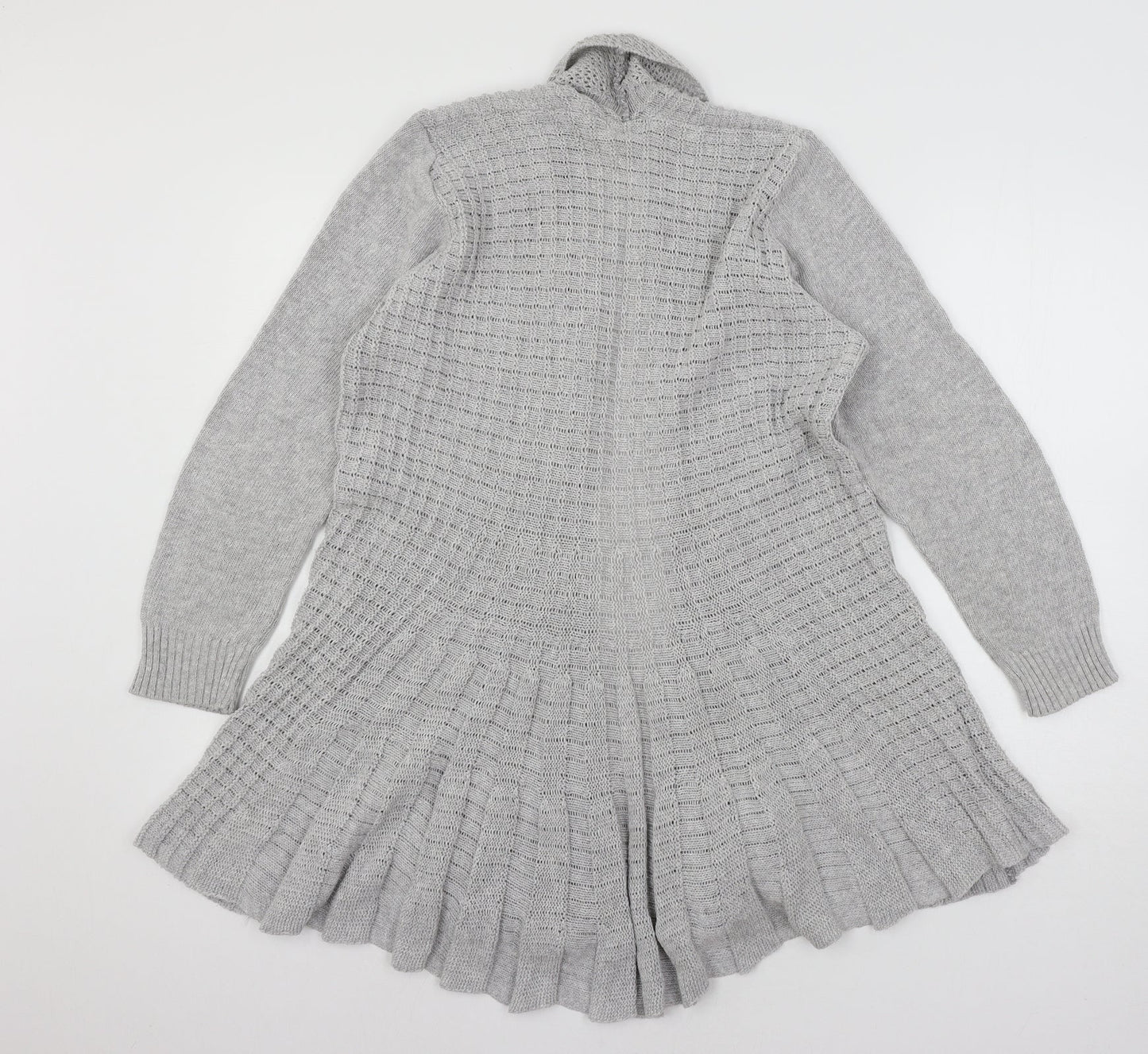Remel Womens Grey  Knit Cardigan Jumper Size M