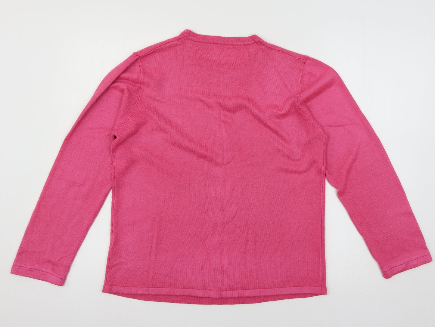 Sarah Hamilton Womens Pink  Knit Pullover Jumper Size L