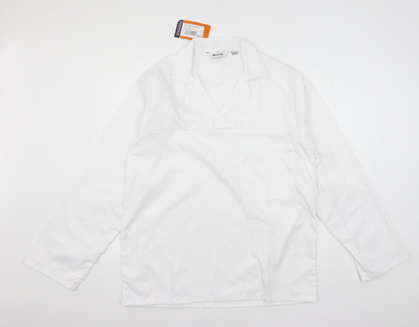 Portwest Mens White    Button-Up Size M  - Pullover