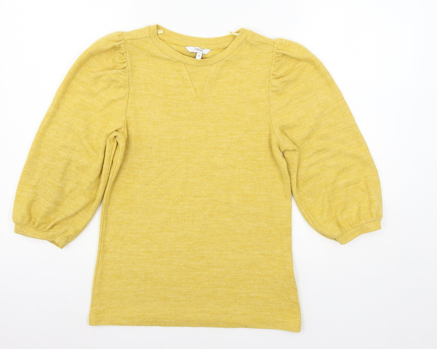 NEXT Womens Yellow  Jersey Pullover Jumper Size 6