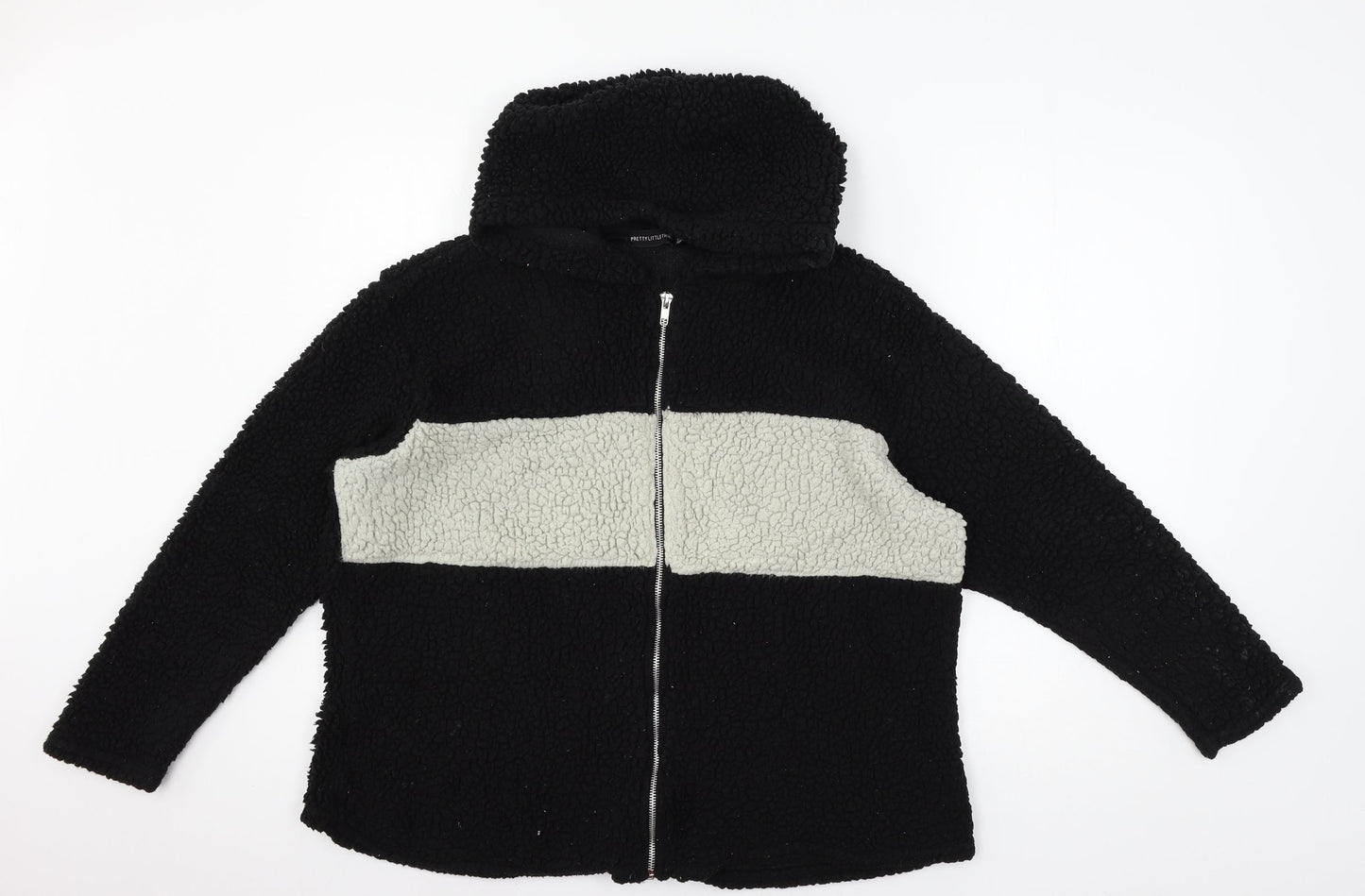 PRETTYLITTLETHING Womens Black   Jacket  Size 10