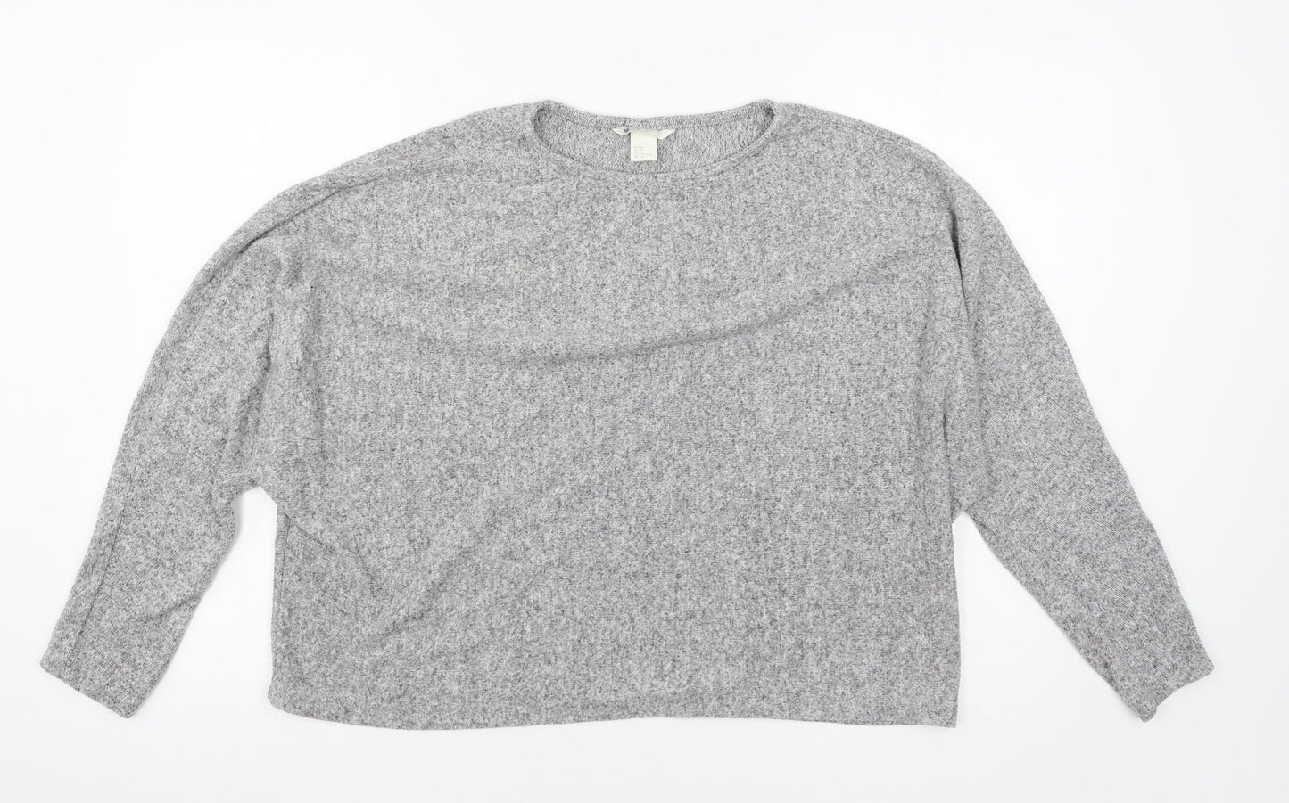 H&M Womens Grey  Jersey Pullover Jumper Size M